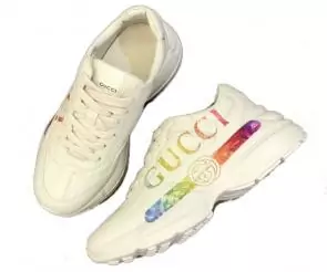 guide taille gucci chaussure gucci rainbow white